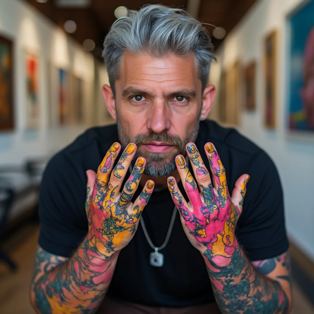 Retrato de Javier Gómez, Nail Artist